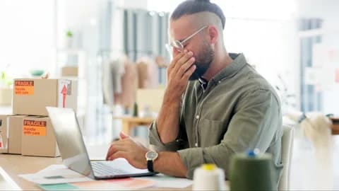 Frustrated businessman